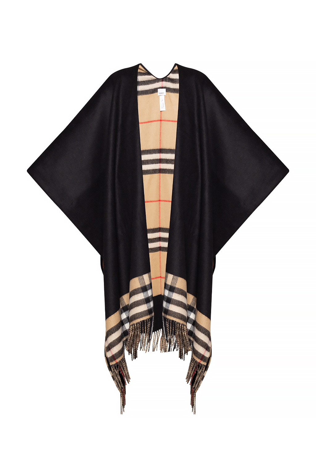 Burberry poncho sales black